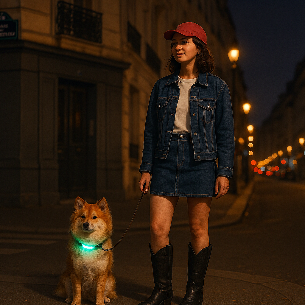 Collier lumineux pour chien