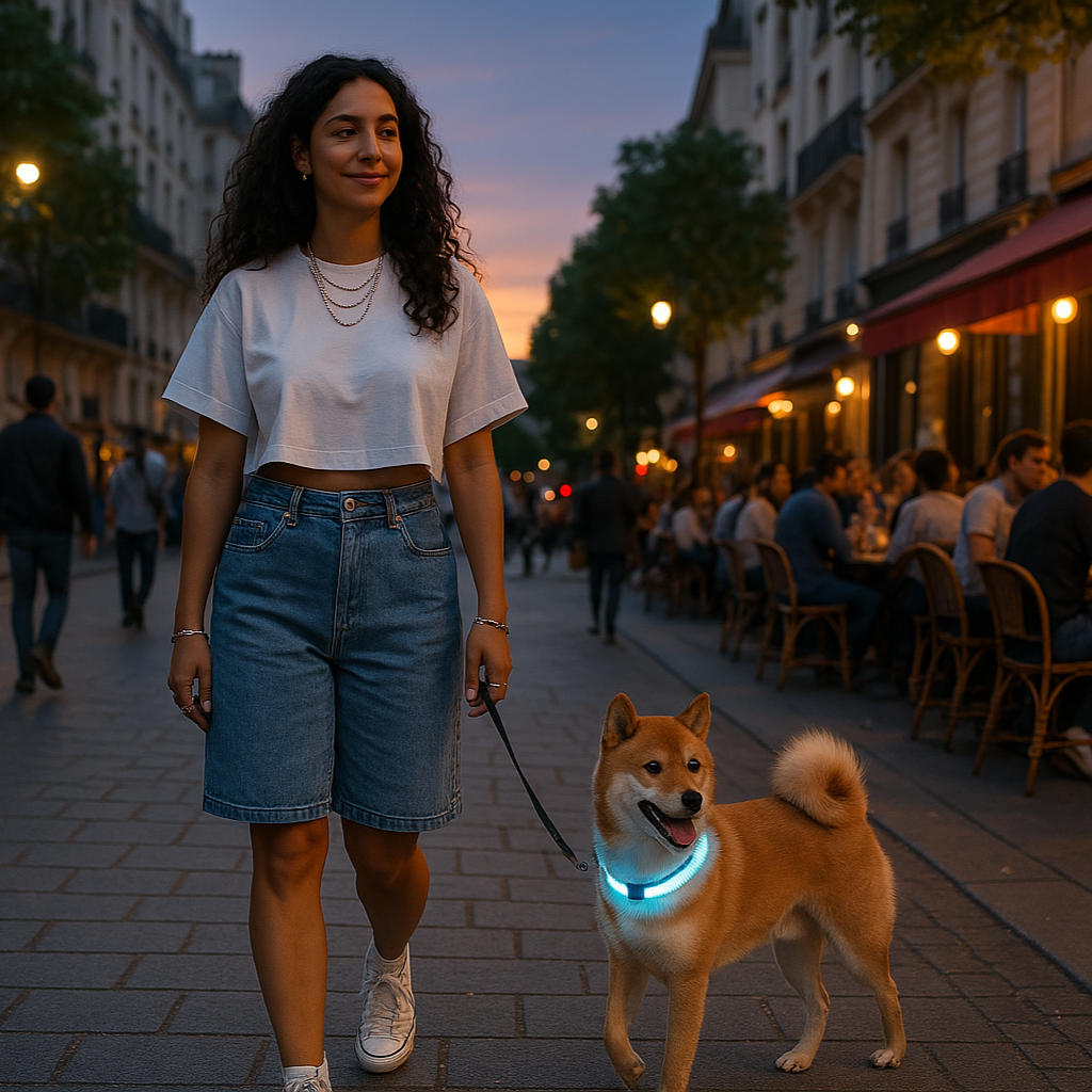 Collier lumineux pour chien