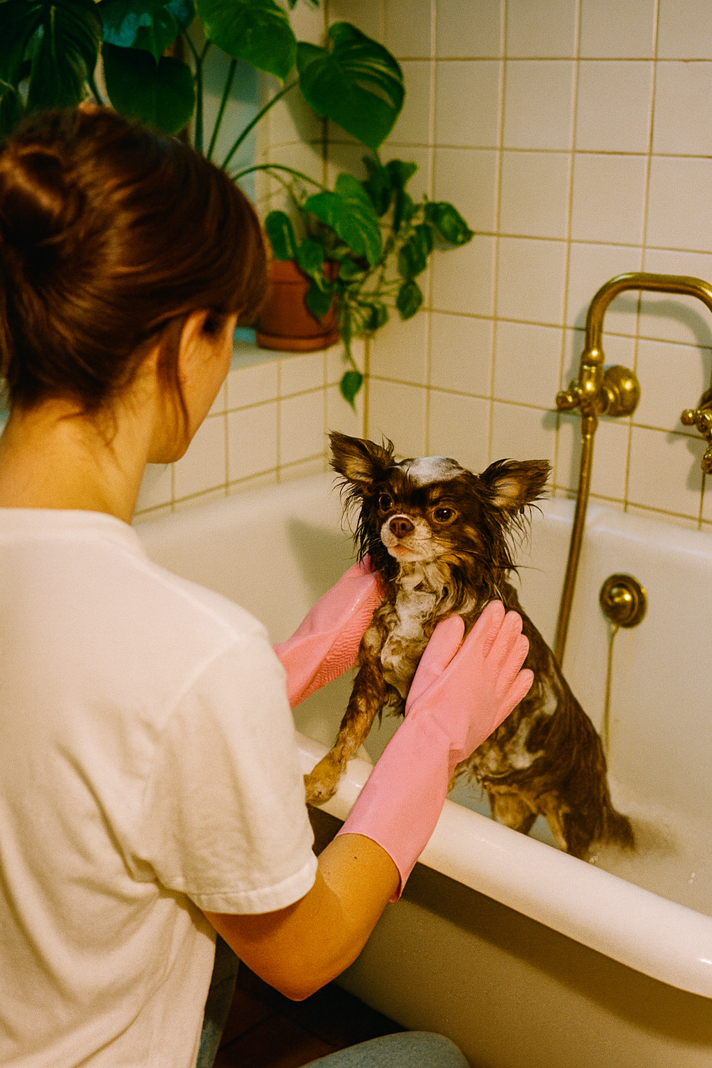 Gants de toilettage SPA'PATTES